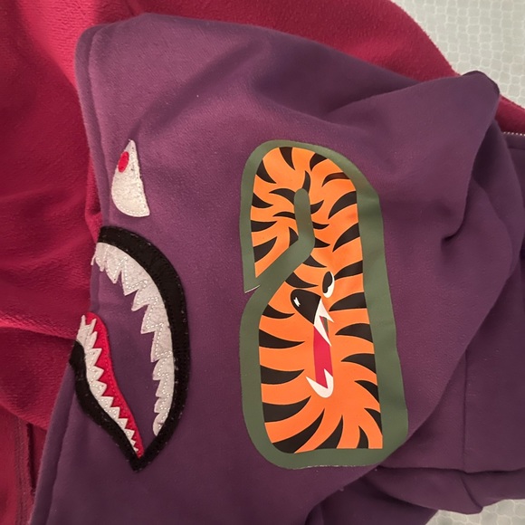 Bape Double Zip Hoodie (Purple Camo) - Picture 3 of 8